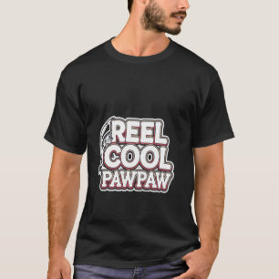 Camiseta Abuelo de papaya genial de pesca con carrete --