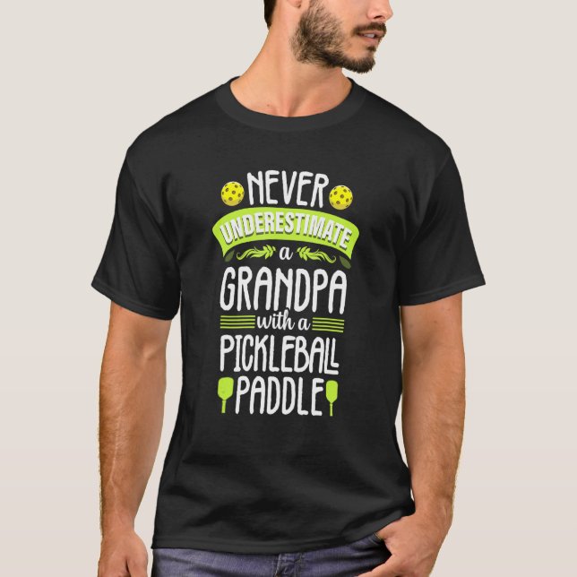 Camiseta Abuelo de pelota papá papá Paddle Ball Guay para h (Anverso)