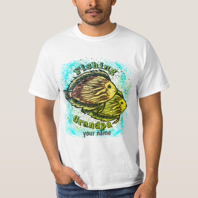 Camiseta Abuelo de pesca (Anverso)
