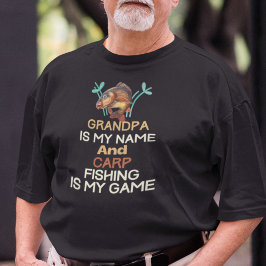 Camiseta Abuelo de pesca de carpa