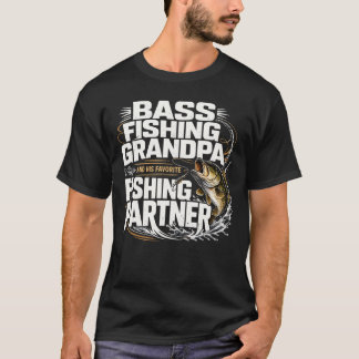 Camiseta Abuelo de pesca de lubina compañero de pesca favor