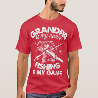 Camiseta Abuelo de pesca masculino mi nombre es pesca