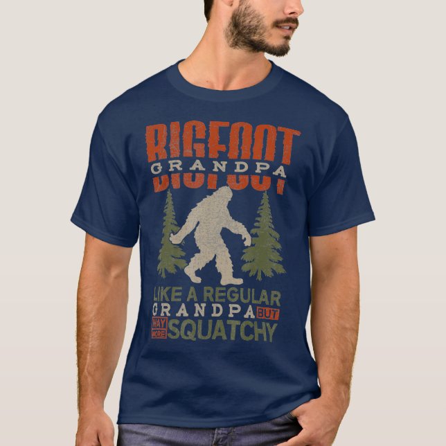 Camiseta Abuelo de pie grande: hombres de Sasquatch normale (Anverso)