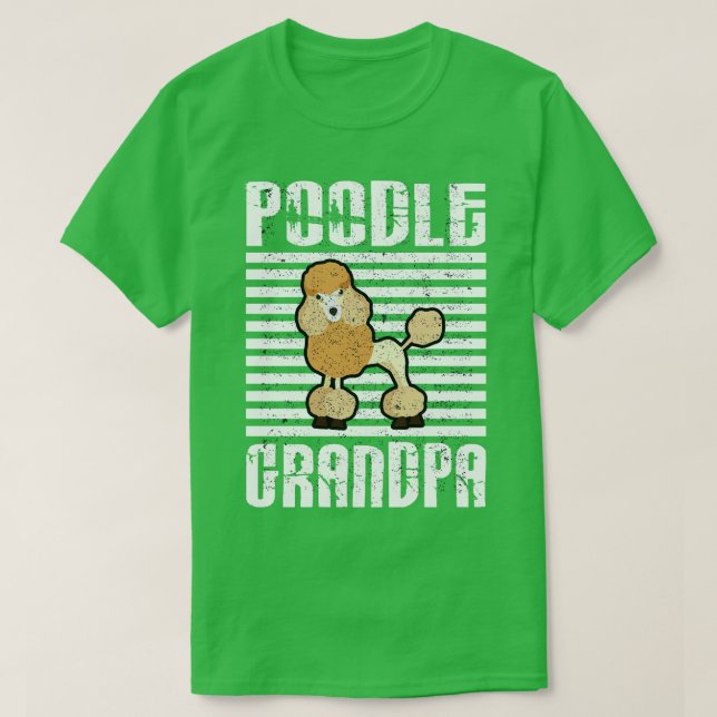 Camiseta Abuelo de Poodle Orgulloso Perro (Diseño del anverso)