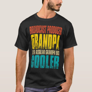 Camiseta Abuelo de productor de televisión masculino como u