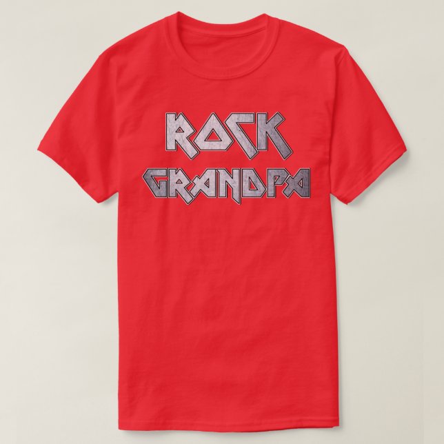 Camiseta Abuelo de rock (Diseño del anverso)