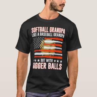 Camiseta Abuelo de Softbol Día del Padre como una gra de bé