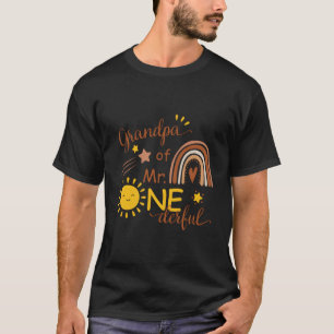 Camiseta Abuelo De Sr. One-Derful Py Boho Sol 1ro