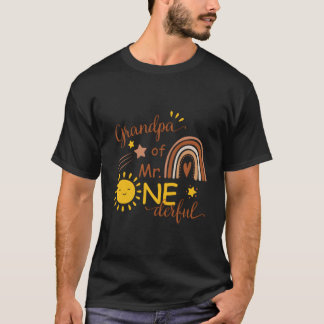 Camiseta Abuelo De Sr. One-Derful Py Boho Sol 1ro