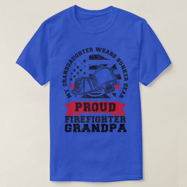 Camiseta Abuelo De Un Abuelo De Bombero (Diseño del anverso)