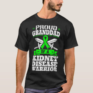 Camiseta Abuelo De Una Enfermedad Renal Guerrero Conciencia
