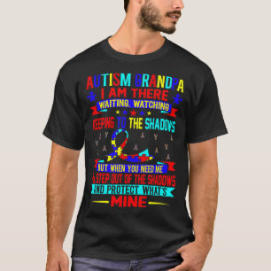 Camiseta Abuelo del autismo esperando la conciencia