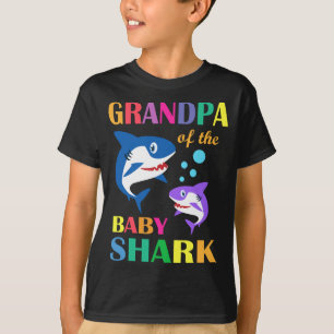 Camiseta Abuelo Del Bebé Nacimiento El Abuelo Del Tiburón C