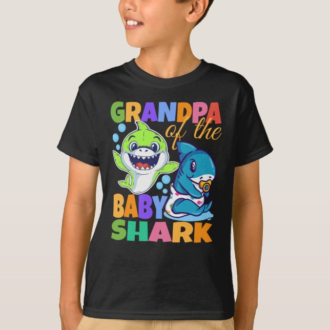 Camiseta Abuelo Del Bebé Tiburón (Anverso)