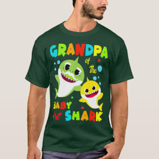 Camiseta Abuelo Del Bebé Tiburón Abuelo
