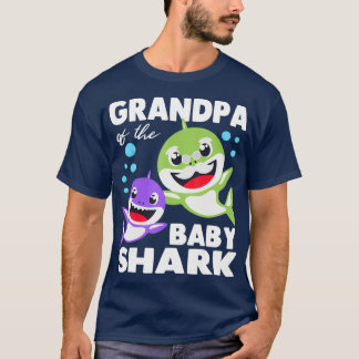 Camiseta Abuelo Del Bebé Tiburón Abuelo