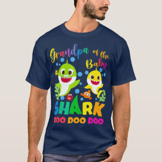 Camiseta Abuelo Del Bebé Tiburón Abuelo