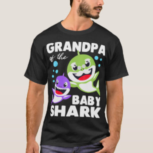 Camiseta Abuelo Del Bebé Tiburón Abuelo