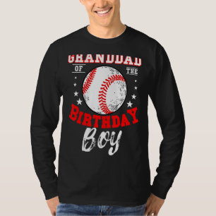 Camiseta Abuelo Del Béisbol Tema Del Niño De Cumpleaños Día