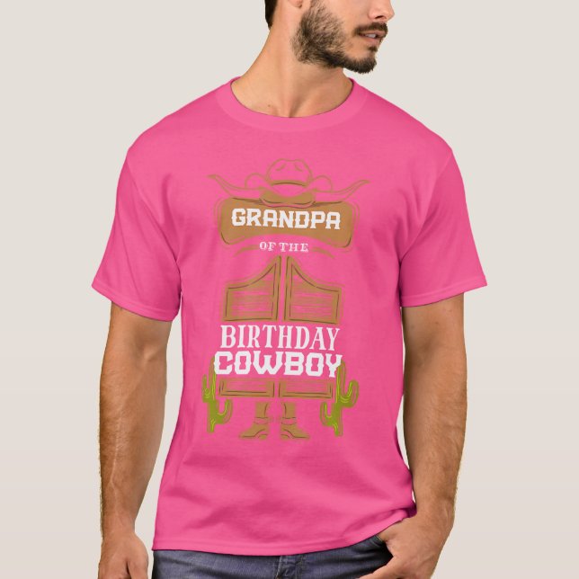 Camiseta Abuelo Del Bote De Cumpleaños Día Oeste (Anverso)