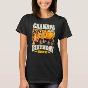 Camiseta Abuelo Del Camión Mezclador De Cónyuges De Cumplea