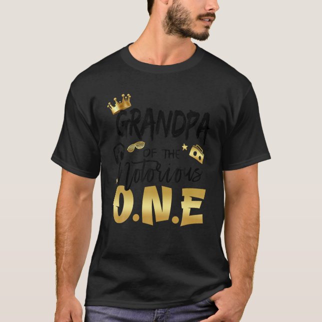 Camiseta Abuelo del célebre hip hop de una vieja escuela (Anverso)