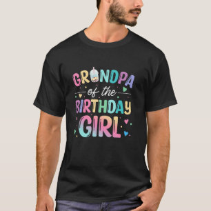 Camiseta Abuelo Del Chica De Cumpleaños Bubble Boba Tea Fie