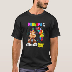 Camiseta Abuelo Del Cumpleaños Niño Dinosaurio Cumpleaños R