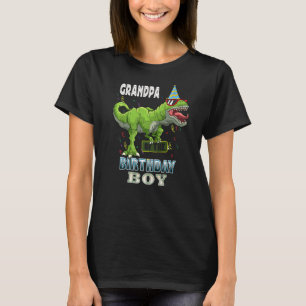 Camiseta Abuelo Del Cumpleaños Rex Dinosaur Birthday