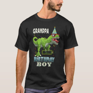 Camiseta Abuelo Del Cumpleaños Rex Dinosaur Birthday
