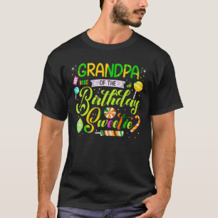 Camiseta Abuelo Del Cumpleaños Sweetie Candy Fiesta De Cump