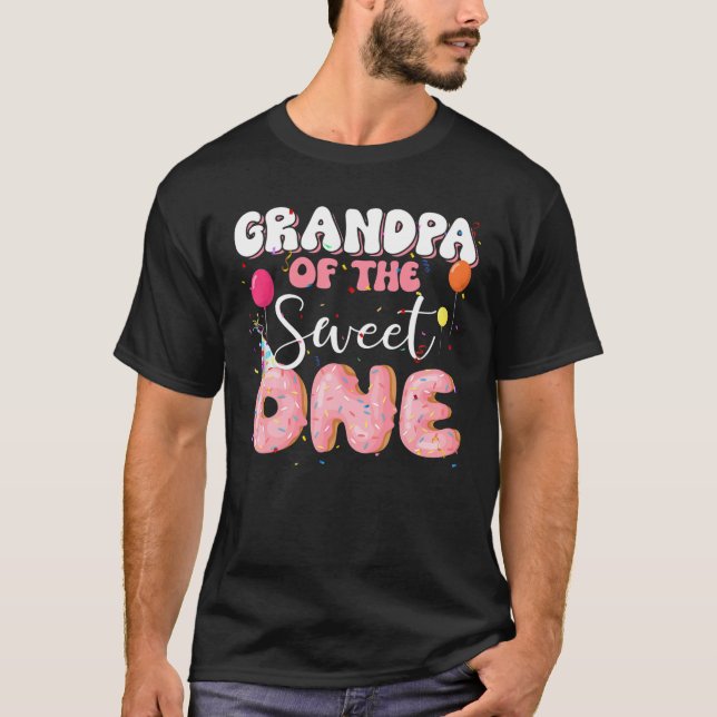 Camiseta Abuelo Del Cumpleaños Un Oro Primera Familia B- (Anverso)