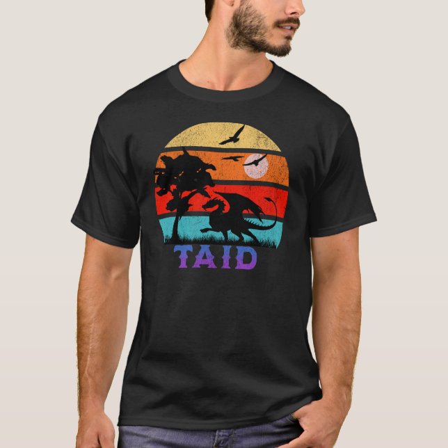 Camiseta Abuelo del Dragón del Sol Taid Retro (Anverso)