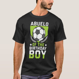 Camiseta Abuelo Del Equipo Bday Del Jugador De Fútbol De Cu