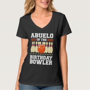 Camiseta Abuelo Del Fiesta De Bolos De Cumpleaños Bowler