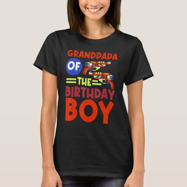 Camiseta Abuelo Del Fiesta De Cumpleaños De Nacimiento Laze (Anverso)