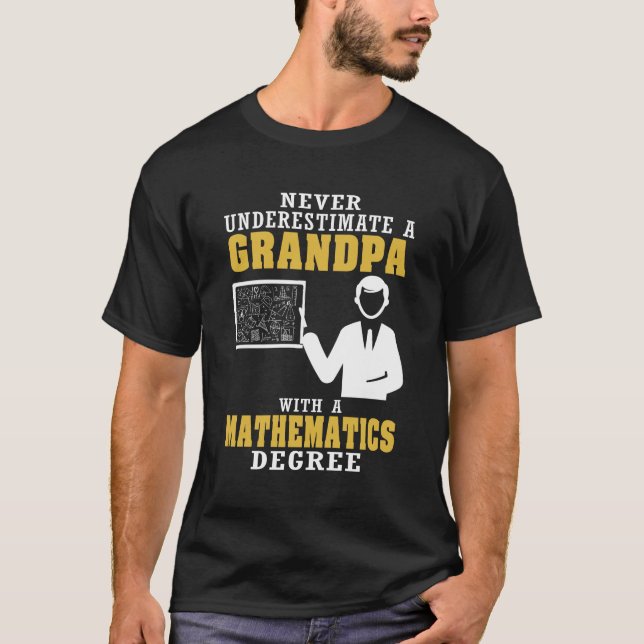 Camiseta Abuelo del grado de las matemáticas (Anverso)