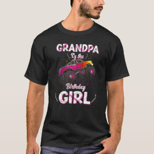 Camiseta Abuelo Del Monstruo Chica De Cumpleaños Camión Bda