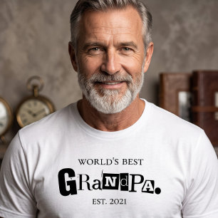 Camiseta Abuelo del Mundo Mejor Año de Establecimiento Dich