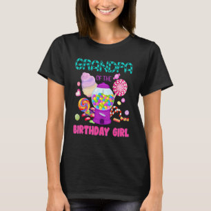 Camiseta Abuelo Del Nacimiento Chica Candyland Candy Birth