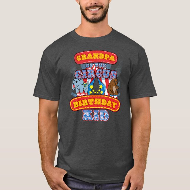 Camiseta Abuelo Del Nacimiento Del Circo Niño En El Fiesta  (Anverso)