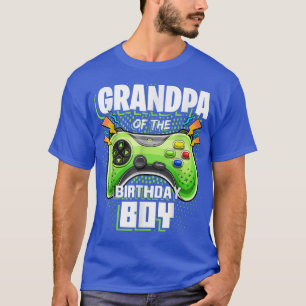 Camiseta Abuelo Del Niño De Cumpleaños Que Coincide Con Vid