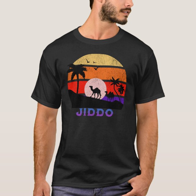 Camiseta Abuelo del Océano Sunset de Jiddo Retro (Anverso)