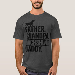 Camiseta Abuelo del padre de los hombres Dachshund Daddy Do