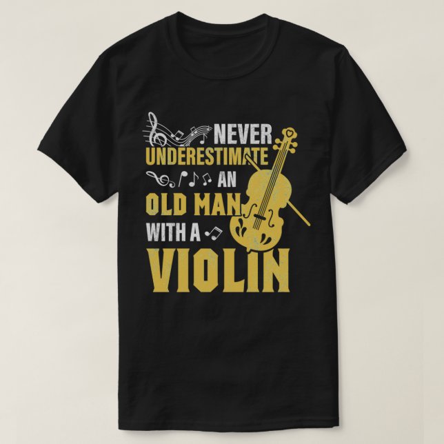 Camiseta Abuelo del padre violinista violinista (Diseño del anverso)