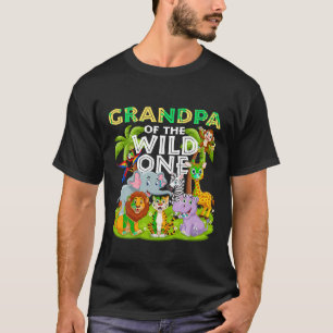 Camiseta Abuelo Del Salvaje Safari Animal Zoológico De Un C