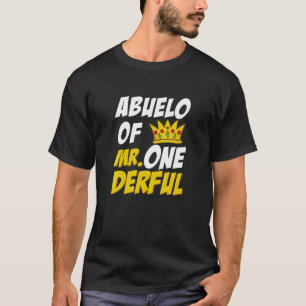 Camiseta Abuelo Del Sr. OneMaravilloso Primer Cumpleaños Fa