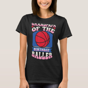 Camiseta Abuelo Del Tema Del Baller De Baloncesto De Cumple