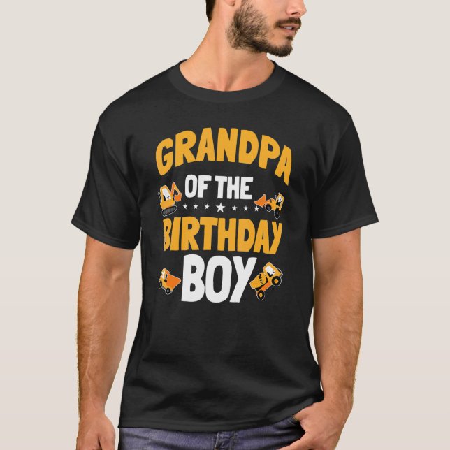 Camiseta Abuelo Del Trabajador De Construcción Del Nacimien (Anverso)