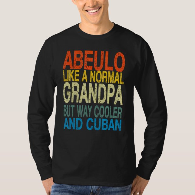 Camiseta Abuelo Día del Abuelo Cubano (Anverso)